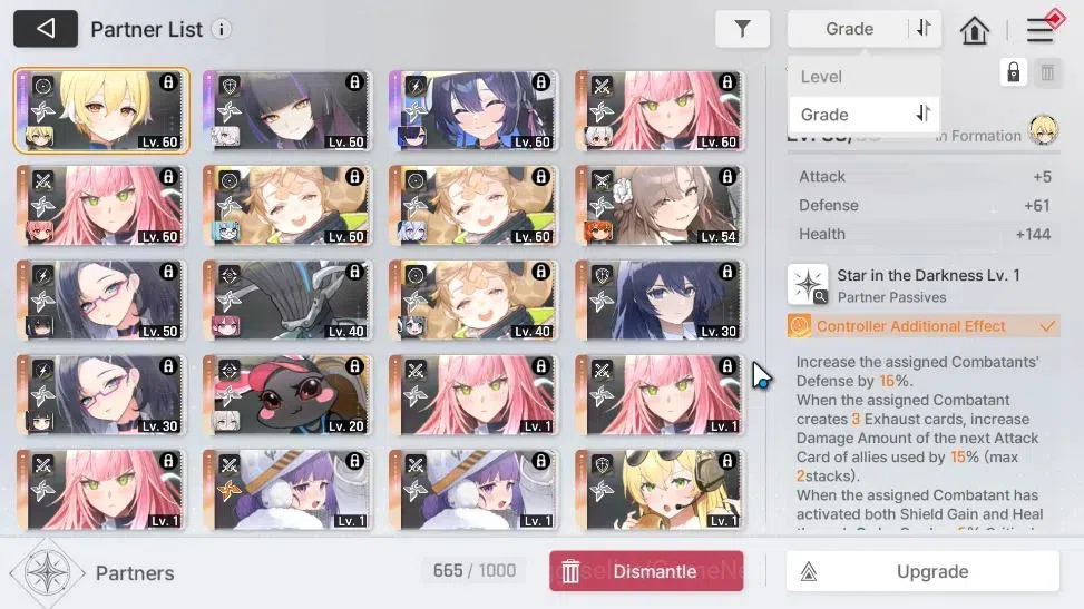 Chaos Zero Nightmare Accounts GLOBAL Lv56|5k Crys|12 SSR[(Tiphera,NineM1,Chizuru image 7