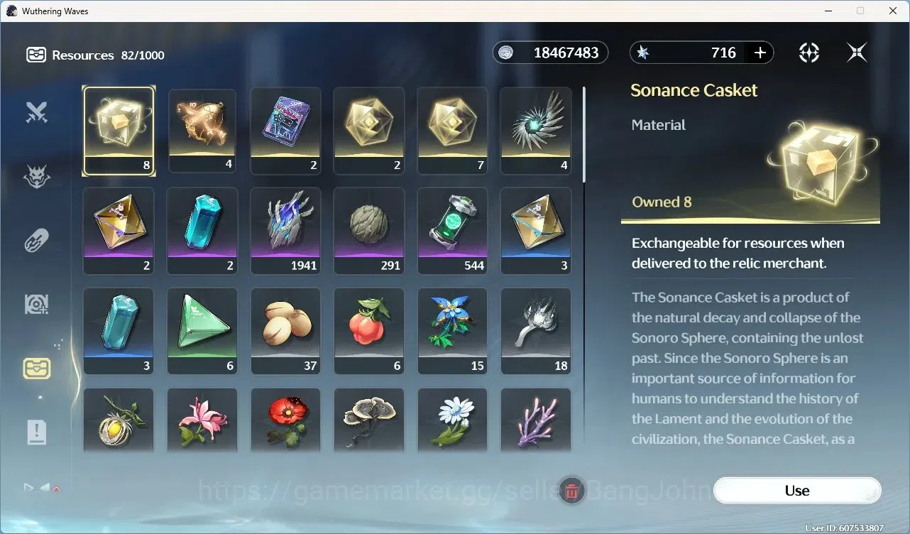 Wuthering Waves Accounts Starter EU|UL 49|Rank 5|1 Char Limited[Yangyang:Xuanling Rc4]+Sign|716 Astrite|Mc Male | TakeMail 12