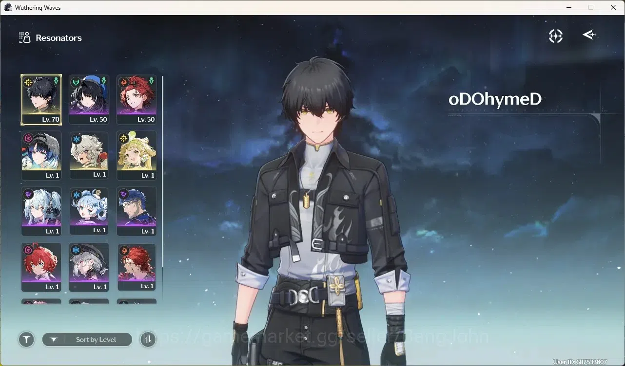 Wuthering Waves Accounts Starter EU|UL 49|Rank 5|1 Char Limited[Yangyang:Xuanling Rc4]+Sign|716 Astrite|Mc Male | TakeMail 2