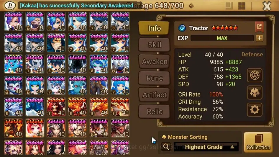 Summoners War: Sky Arena Accounts EU ENDGAME|4 LD(Trinity,Bela,Shan,Oberon)+134 Tota image 14