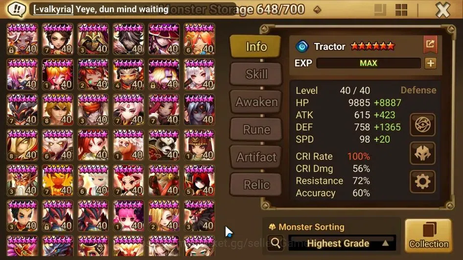 Summoners War: Sky Arena Accounts EU ENDGAME|4 LD(Trinity,Bela,Shan,Oberon)+134 Tota image 15