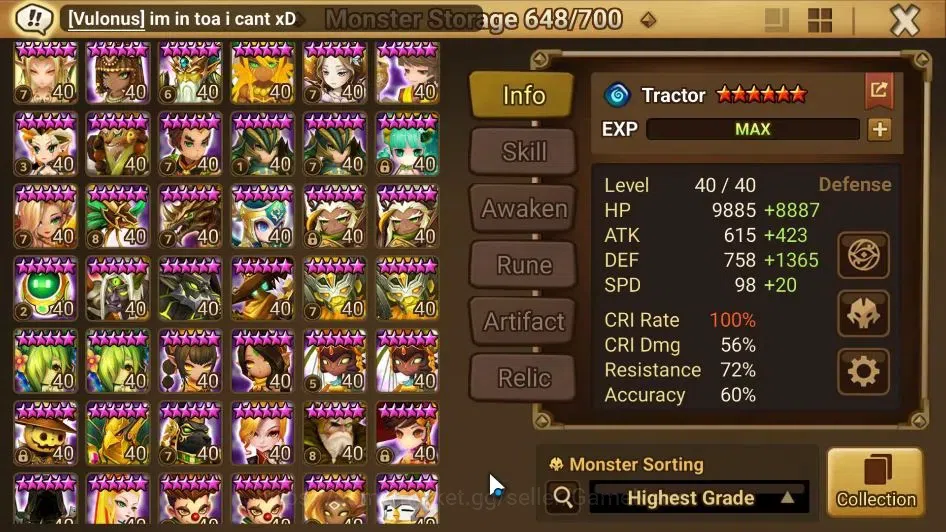 Summoners War: Sky Arena Accounts EU ENDGAME|4 LD(Trinity,Bela,Shan,Oberon)+134 Tota image 18