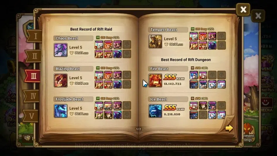 Summoners War: Sky Arena Accounts EU ENDGAME|4 LD(Trinity,Bela,Shan,Oberon)+134 Tota image 7