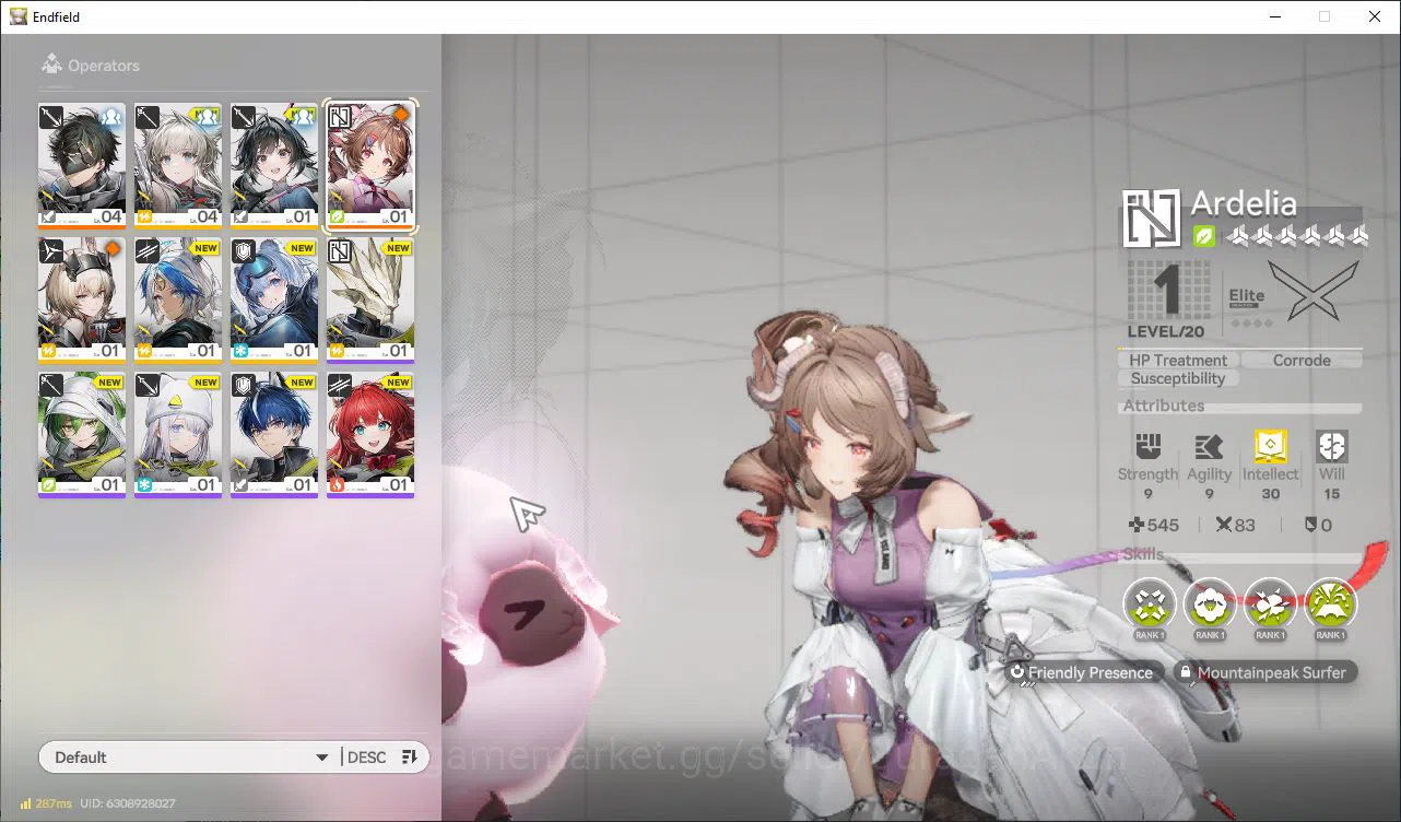 Arknights: Endfield Accounts NA/EU Lv2 |Starter|1 SSR (Ardelia)+5SR Operators|3 image 1