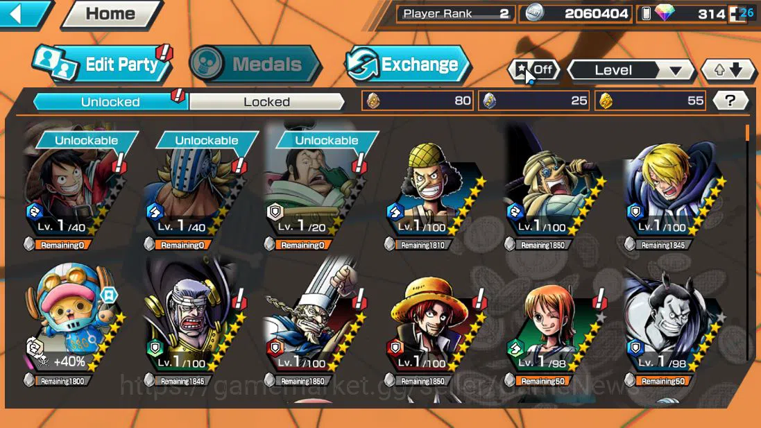 One Piece Bounty Rush Accounts Global|4 EX |5 elder St.Saturn,G5 Monkey D.Luffy,L image 4