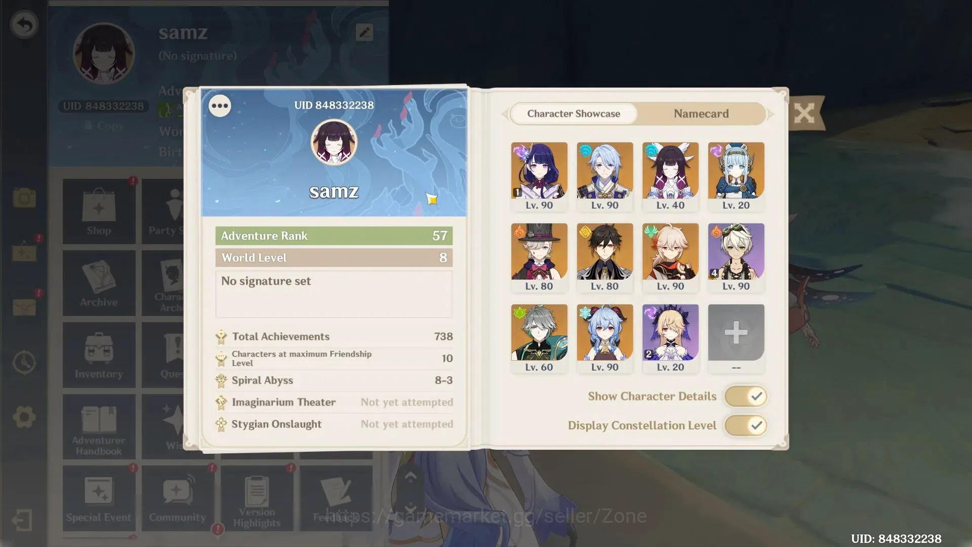 Genshin Impact Accounts Others ASIA|AR 57|9 Limited 2 sign |B*5Wep|(Raiden C1,Ayato,Lyney,Alhaitham,Ganyu)|TakeMail(GI986Z) 1
