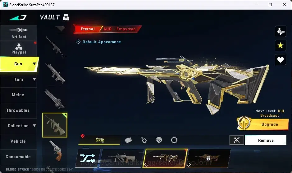 Blood Strike Accounts ASIA | Eternal AUG - Empyrean | 1 Ultra Gun |1 Epi image 3