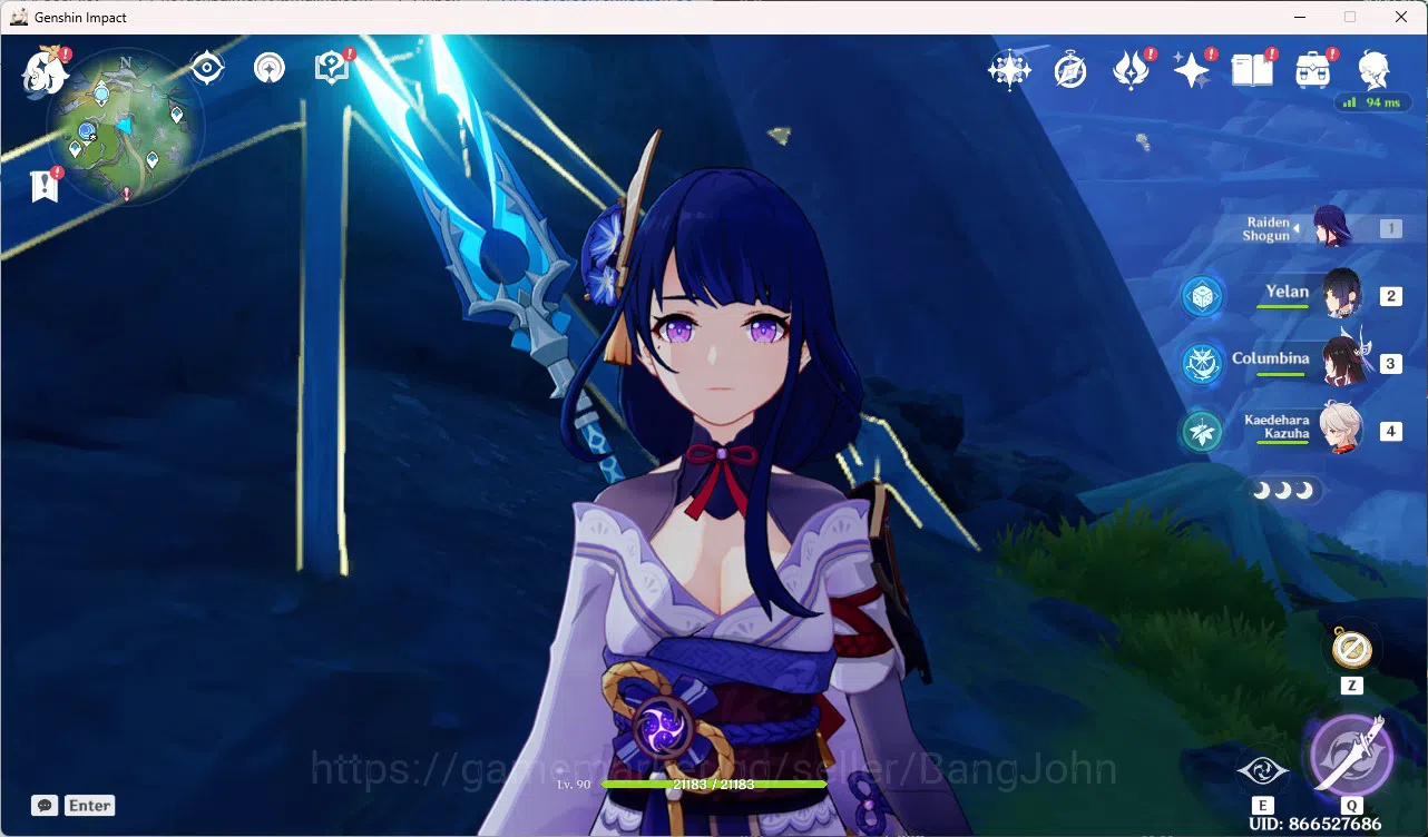Genshin Impact Accounts Mid-Game|ASIA|AR 55|5Limit|Ayaka + Sign| Raiden Ei image 1