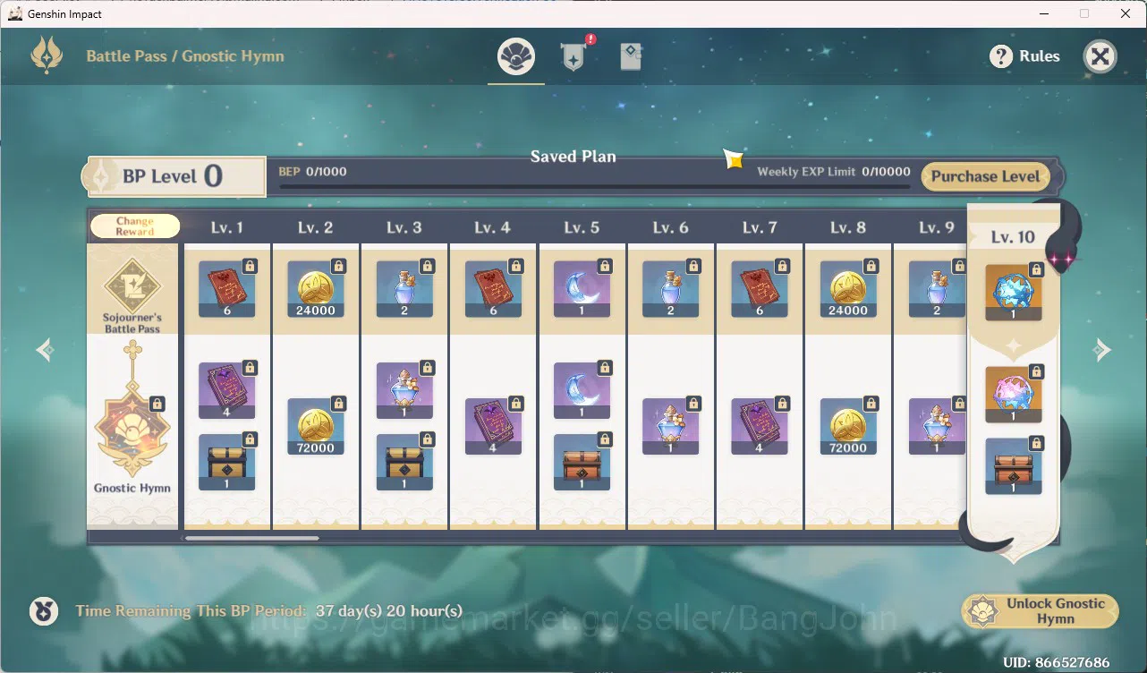 Genshin Impact Accounts Mid-Game|ASIA|AR 55|5Limit|Ayaka + Sign| Raiden Ei image 10