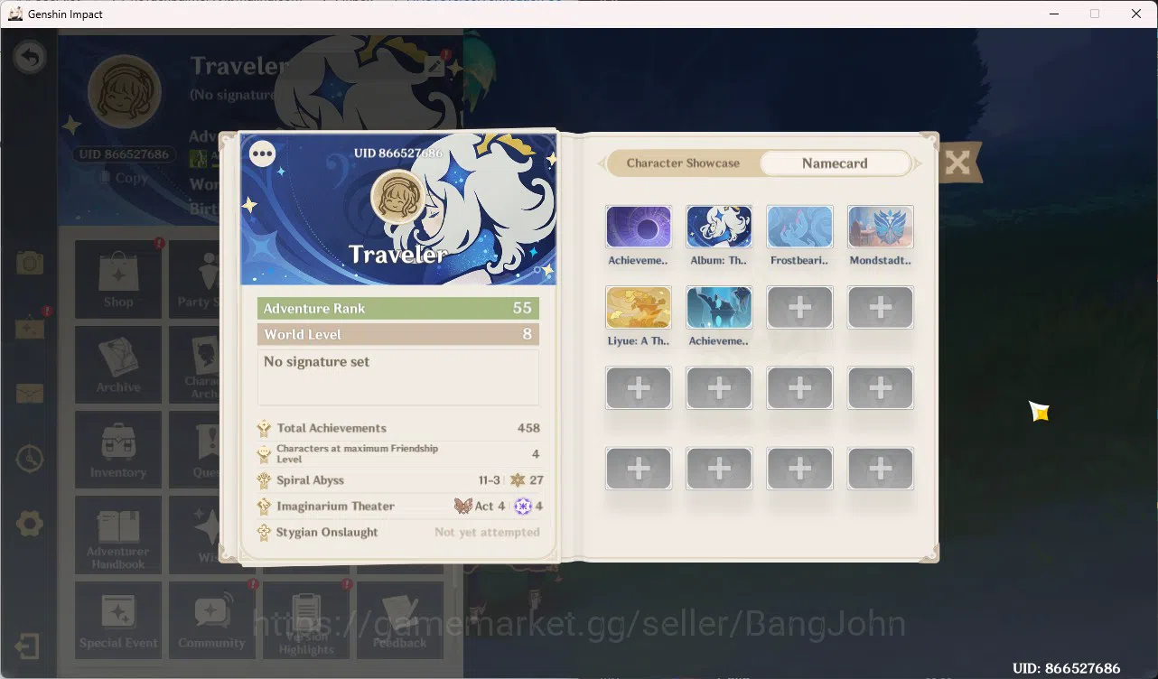 Genshin Impact Accounts Mid-Game|ASIA|AR 55|5Limit|Ayaka + Sign| Raiden Ei image 14