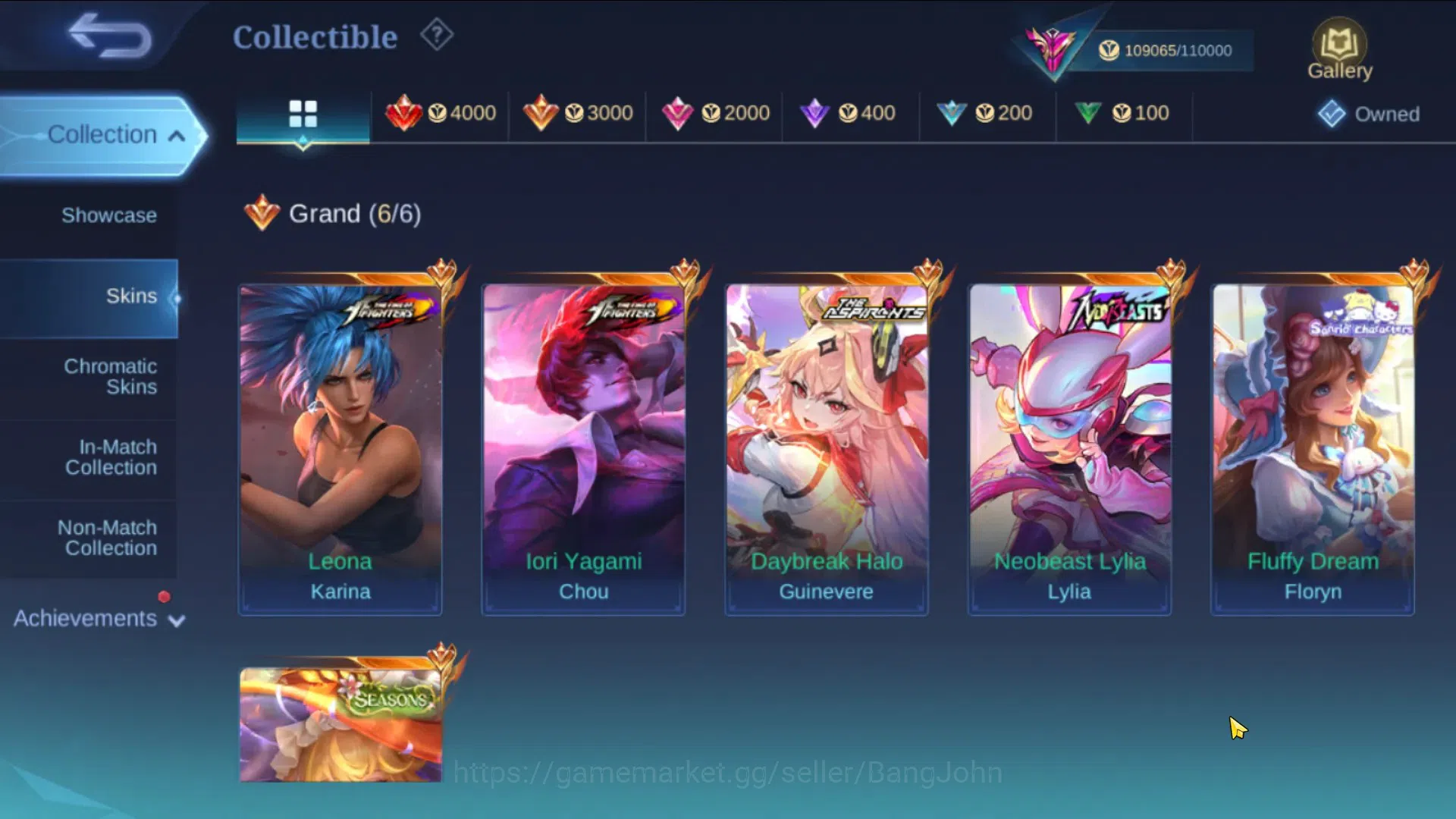Mobile Legends: Bang Bang Accounts Global|Hero 123|Skin 344|Exalted|Legend Lunox|KOF image 16
