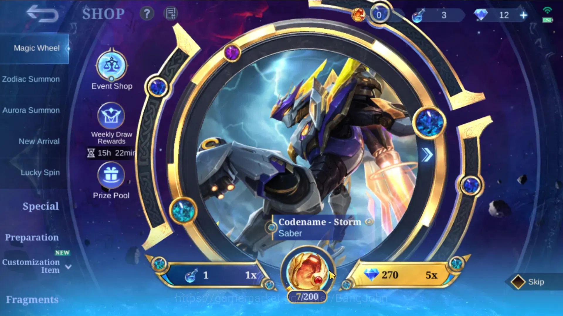 Mobile Legends: Bang Bang Accounts Global|Hero 123|Skin 344|Exalted|Legend Lunox|KOF image 19