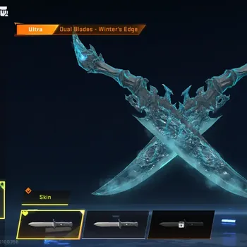 Blood Strike Accounts Collab Skin ASIA | Ultra Melee Dual Blade - Winter's Melee | Eternal Gun: D.Eagle |2 Collab Gun|3