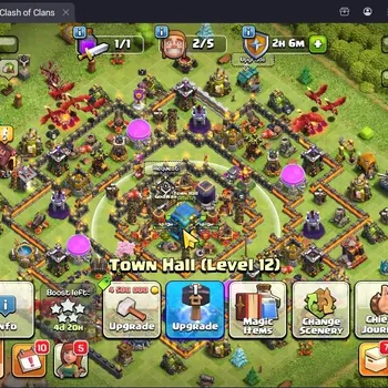 Clash of Clans Accounts High-End TH12-BH6|Lv.83|BK40,AQ43,MP25,GW7|HH6,BM8|1 Gold Skins|CN Free|Proteck Off|Takemail Check