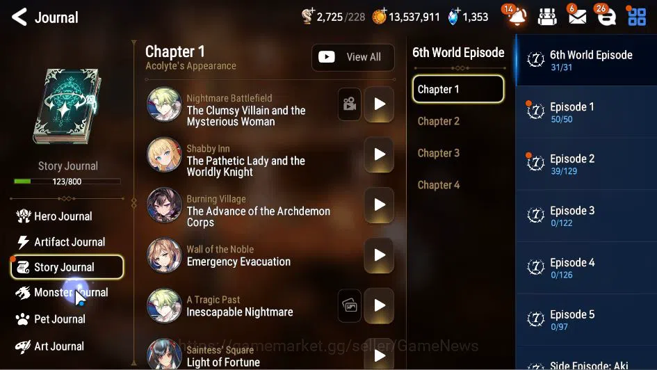 Epic Seven Accounts GLOBAL Unverif|New Era|4 ML(SSez, SE Celline, LOT  image 10