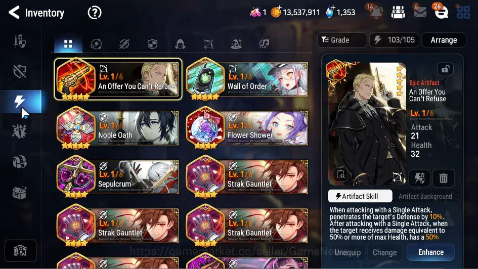 Epic Seven Accounts GLOBAL Unverif|New Era|4 ML(SSez, SE Celline, LOT  image 7