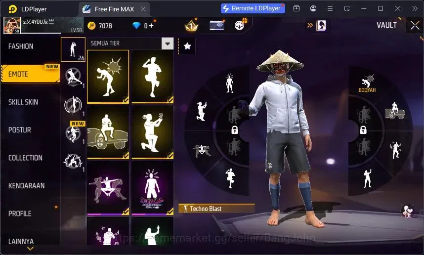 Free Fire Accounts Indonesia | Vault 220 | Evo MP5 Platinum Divinity  image 12