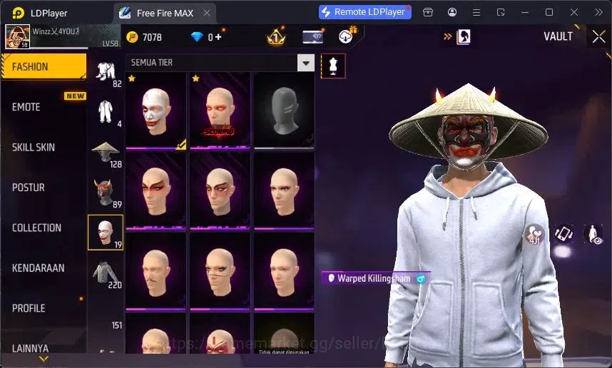 Free Fire Accounts Indonesia | Vault 220 | Evo MP5 Platinum Divinity  image 16