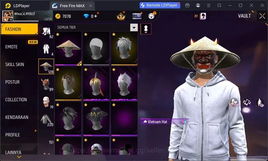 Free Fire Accounts Indonesia | Vault 220 | Evo MP5 Platinum Divinity  image 18