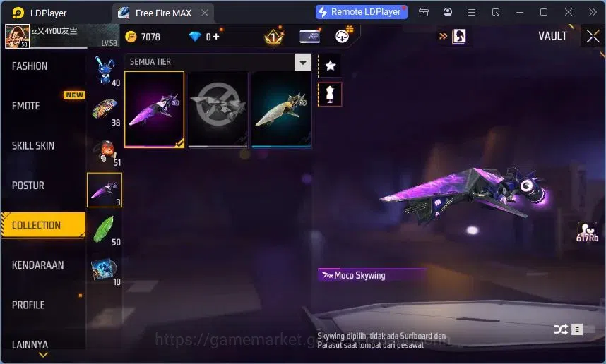 Free Fire Accounts Indonesia | Vault 220 | Evo MP5 Platinum Divinity  image 8