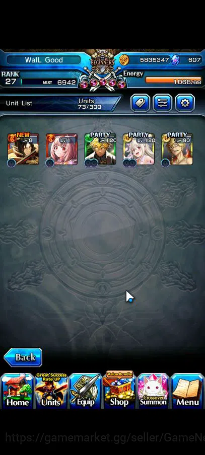 Grand Summoners Accounts Global|Rank 27|1 Sp Art|5 Ascend|WH Fen,Illya,Berw image 5
