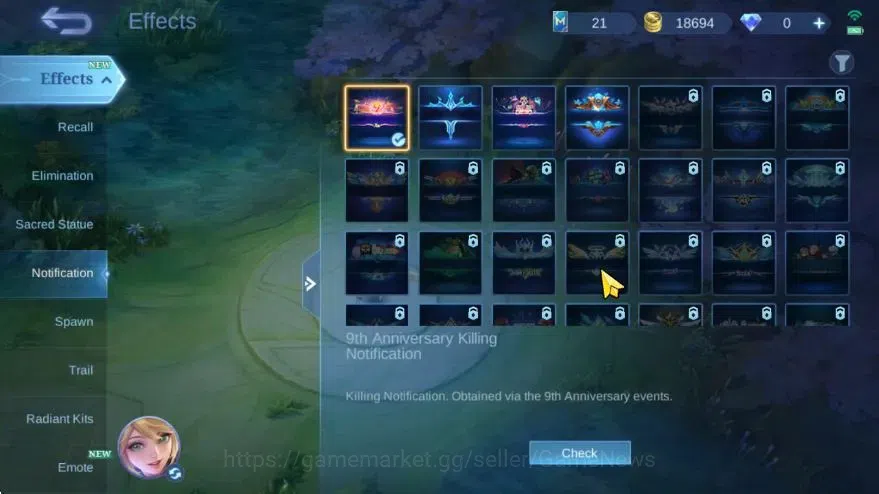 Mobile Legends: Bang Bang Accounts Hero 118|Skin 175|Honor 49|Lbox Zhask,Pace Fanny,B image 14