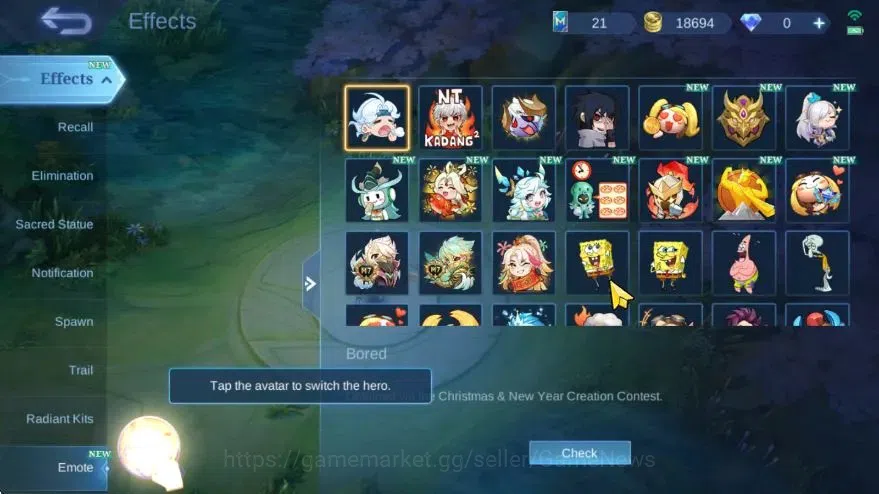 Mobile Legends: Bang Bang Accounts Hero 118|Skin 175|Honor 49|Lbox Zhask,Pace Fanny,B image 16