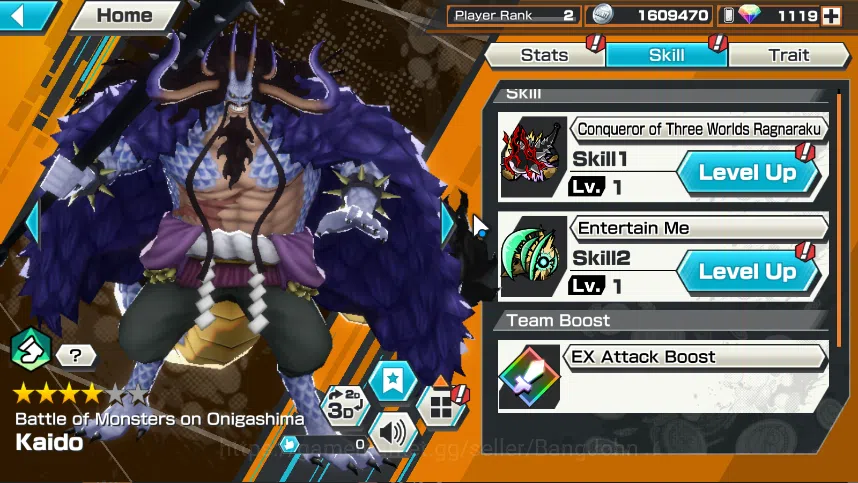One Piece Bounty Rush Accounts GLOBAL|PR 2|2 EX|RD 1.1K|T4E Marshall D.Teach, Bat image 2