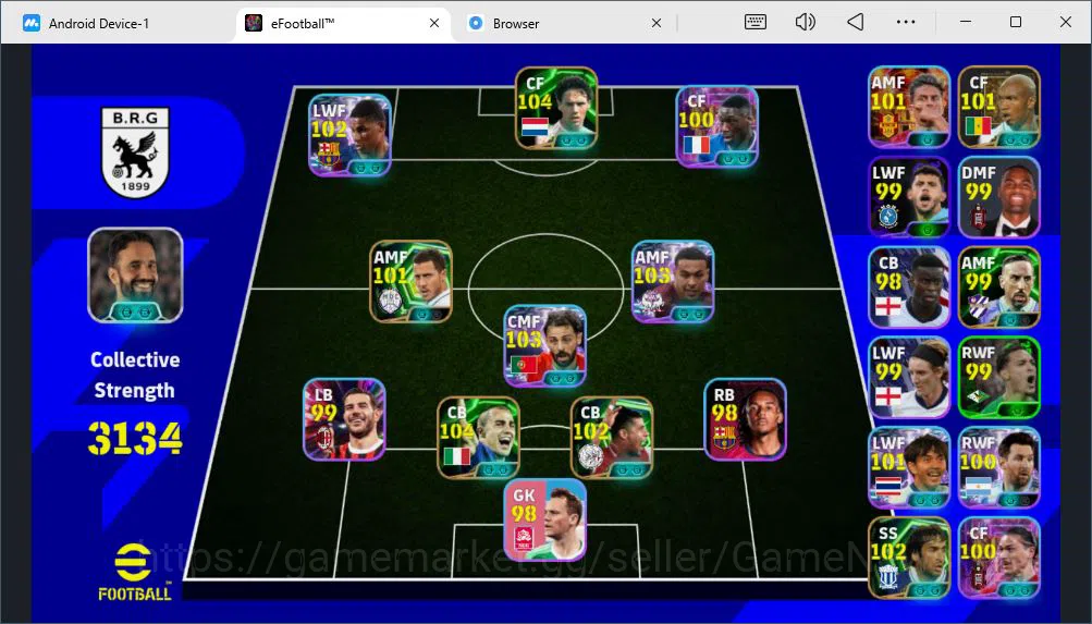 eFootball Starter Mobile|{Marco Van Basten,Randal Kolo Muani,El-Hadj image 1