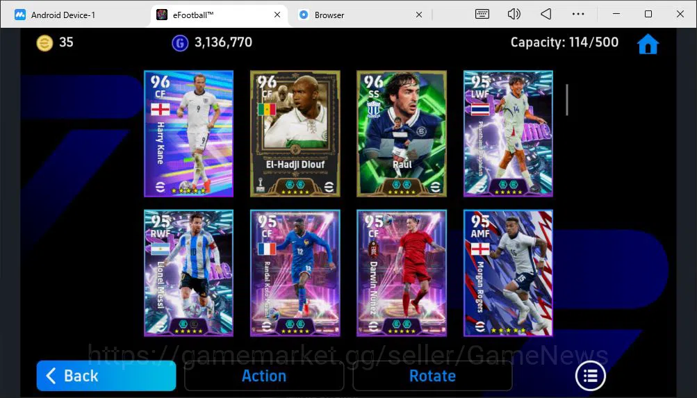 eFootball Accounts Starter Mobile|{Marco Van Basten,Randal Kolo Muani,El-Hadji Diouf}Phenom Finish,Marcus Rashford 13