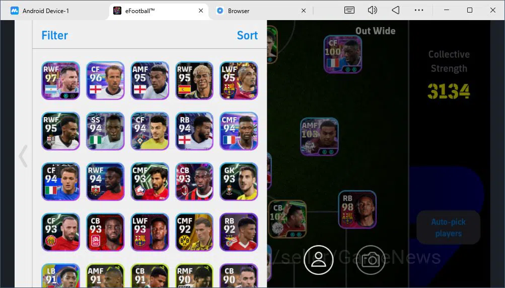 eFootball Accounts Starter Mobile|{Marco Van Basten,Randal Kolo Muani,El-Hadji Diouf}Phenom Finish,Marcus Rashford 3