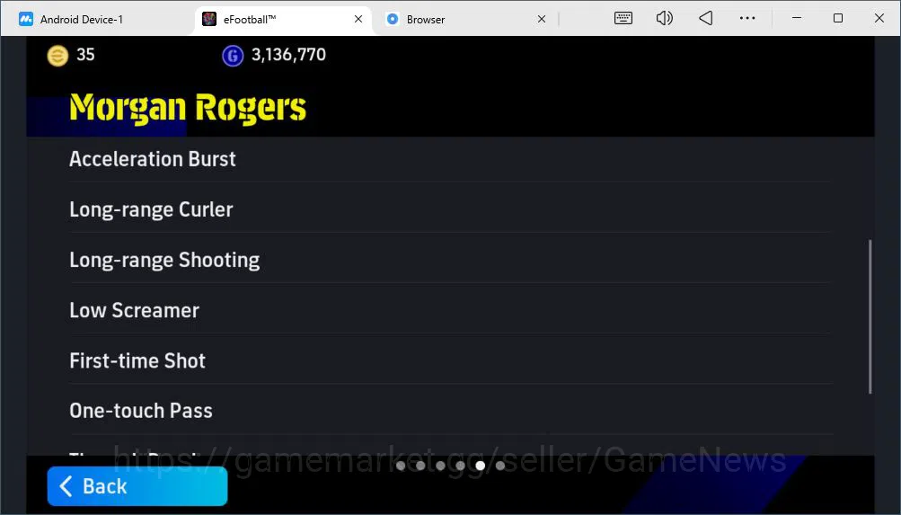 eFootball Accounts Starter Mobile|{Marco Van Basten,Randal Kolo Muani,El-Hadji Diouf}Phenom Finish,Marcus Rashford 7
