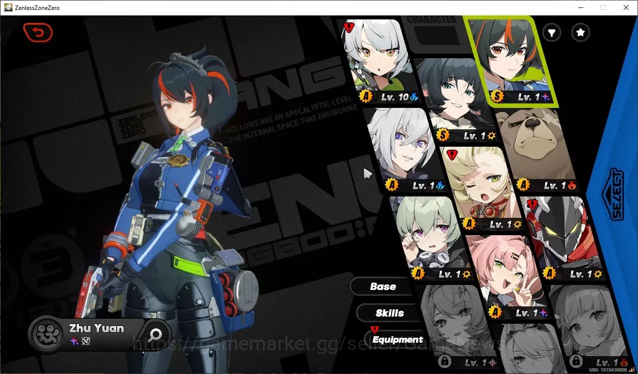 Zenless Zone Zero Accounts Starter ASIA IK 5|Starter Prologue|2 Limited| (Jane Doe)+Signature Zhu Yuan |All Unset|MC 1