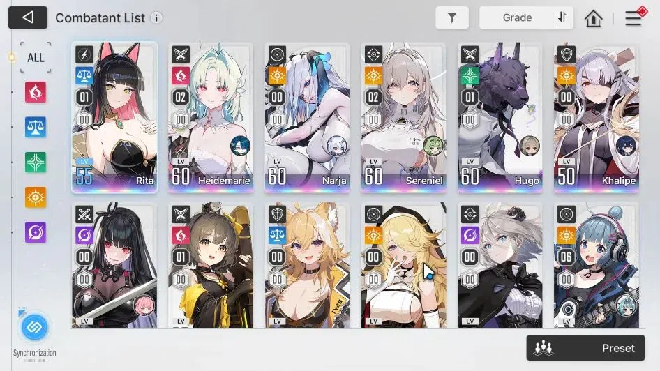 Chaos Zero Nightmare Accounts GLOBAL|8,8K Crys+1 OMG|11SSR[(HeidemarieM2,Serenie image 4