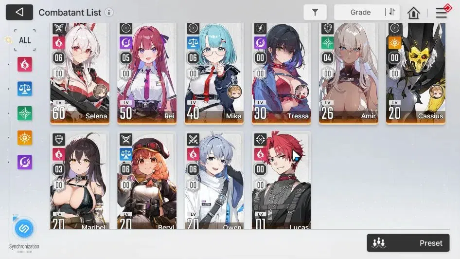 Chaos Zero Nightmare Accounts GLOBAL|8,8K Crys+1 OMG|11SSR[(HeidemarieM2,Serenie image 5