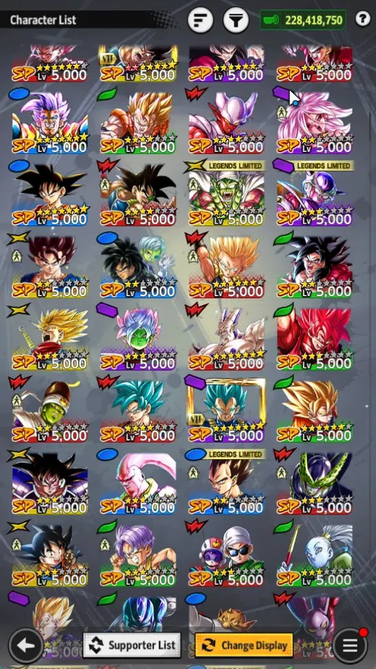 Dragon Ball Legends Accounts Global | Lvl 181 |228.4M Total Power|6K CC|6 UL|UL image 12