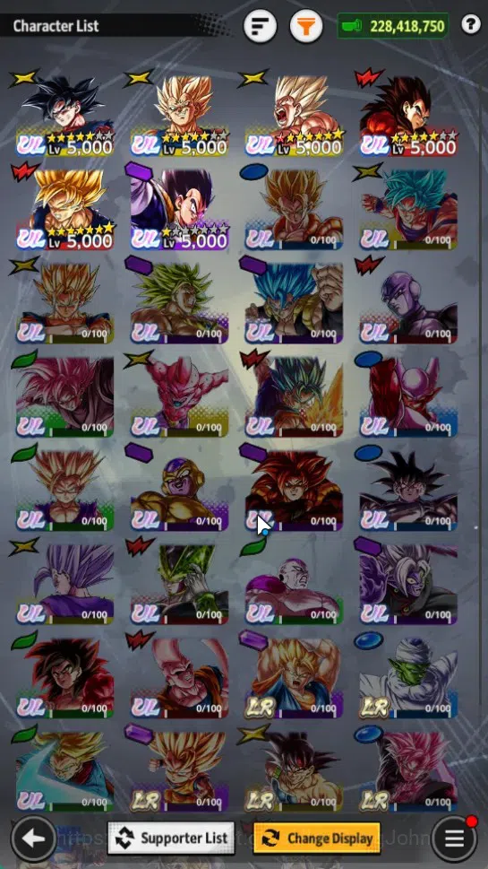 Dragon Ball Legends Accounts Global | Lvl 181 |228.4M Total Power|6K CC|6 UL|UL image 3
