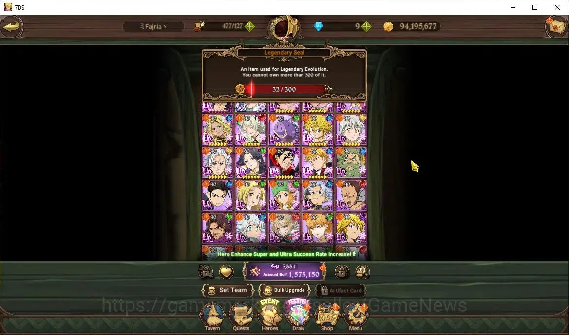 The Seven Deadly Sins: Grand Cross Accounts Global|1,5M CC|32 LS|1 LR+7 UR|Elizabeth,Nemesis M image 4
