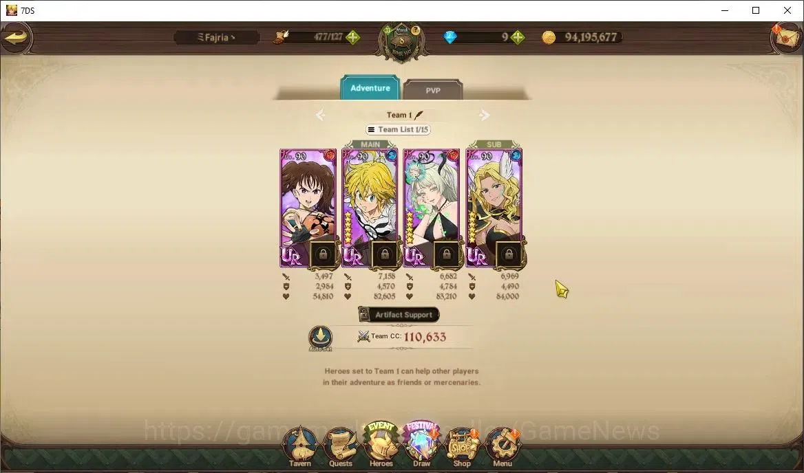 The Seven Deadly Sins: Grand Cross Accounts Global|1,5M CC|32 LS|1 LR+7 UR|Elizabeth,Nemesis M image 8
