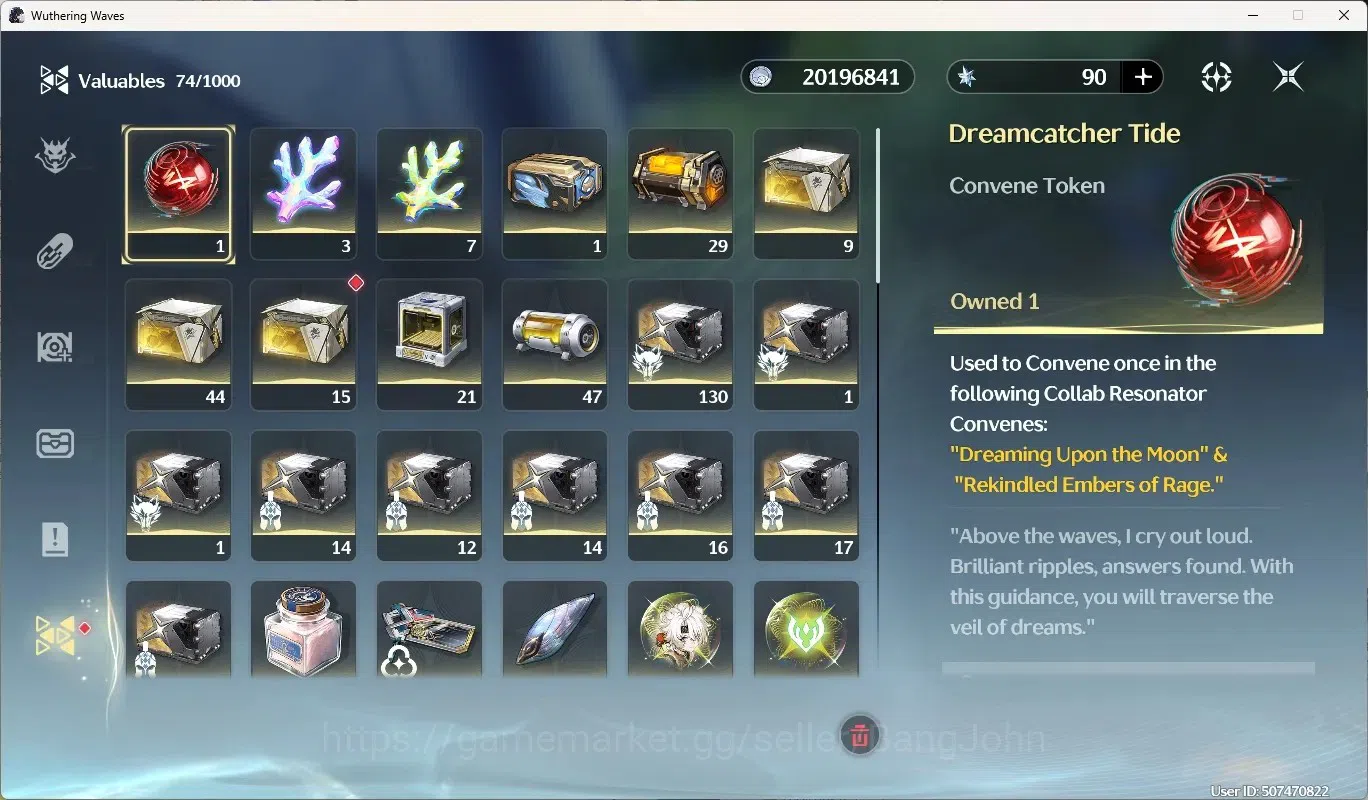 Wuthering Waves Accounts Starter NA|UL 49|Rank 5|2 Char Limited [Lucy Rc6,Rebecca]+Sign|Mc Male|TakeMail WW215B 10