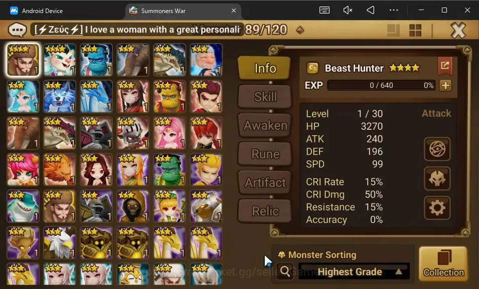 Summoners War: Sky Arena Accounts GLOBAL Lv 82|1 LD[Gandalf Light]|21 Total NB5[Anav image 11