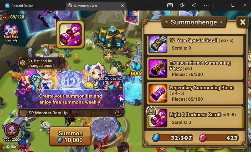 Summoners War: Sky Arena Accounts GLOBAL Lv 82|1 LD[Gandalf Light]|21 Total NB5[Anav image 16