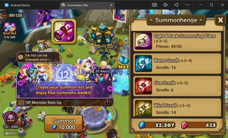 Summoners War: Sky Arena Accounts GLOBAL Lv 82|1 LD[Gandalf Light]|21 Total NB5[Anav image 17