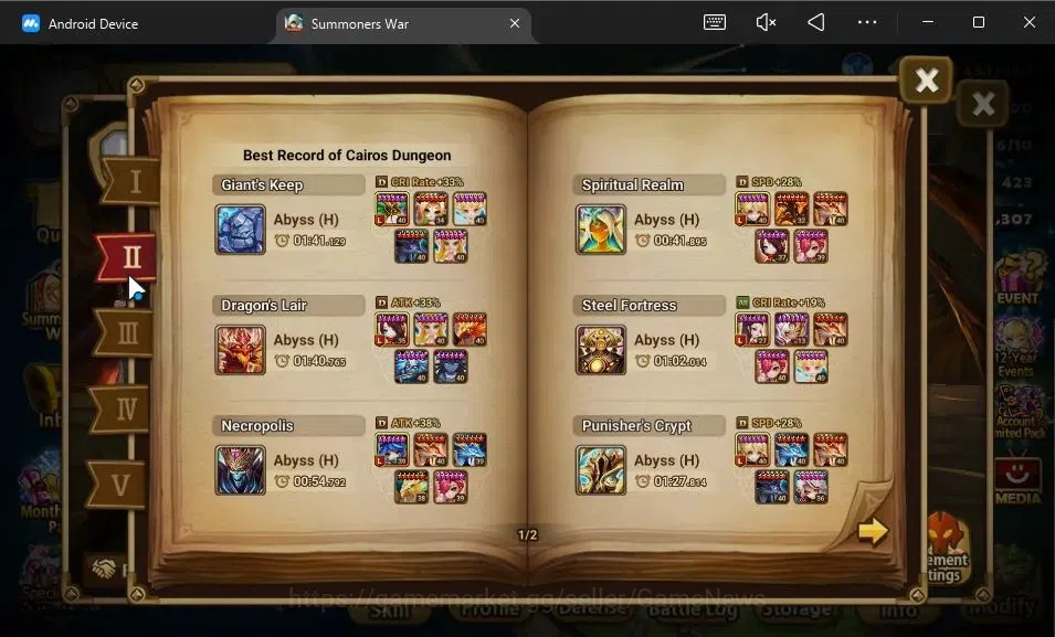 Summoners War: Sky Arena Accounts GLOBAL Lv 82|1 LD[Gandalf Light]|21 Total NB5[Anav image 4