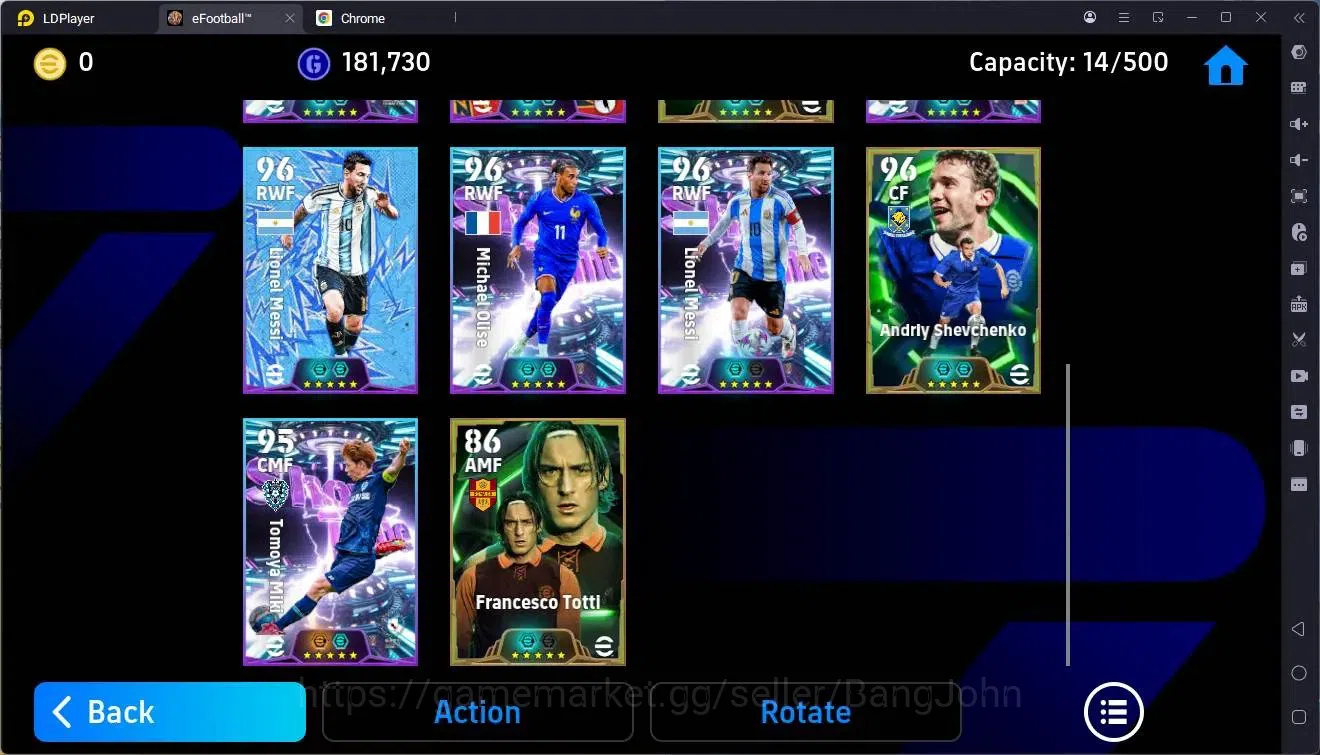 eFootball Accounts Legends & Iconic Players Mobile |PW 3127|Epic Baggio,Totti,Koller,Denilson Etc|SHW 5