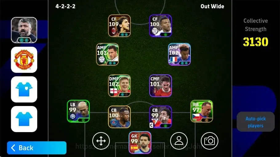 eFootball Accounts Legends & Iconic Players Mobile|PW 3130|Zlatan Ibrahimovic BigT,Steven Gerrard Epic,Eden Hazard 1