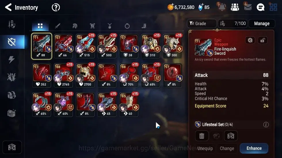 Epic Seven Accounts GLOBAL Unverif|New Era| 2 ML (Rhiana N Luciel,Sea  image 14