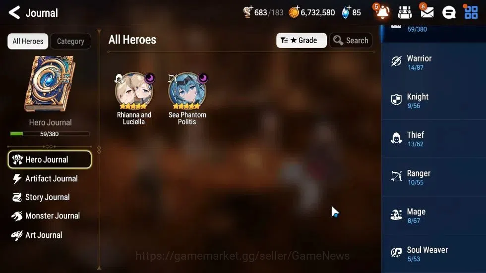 Epic Seven Accounts GLOBAL Unverif|New Era| 2 ML (Rhiana N Luciel,Sea  image 6