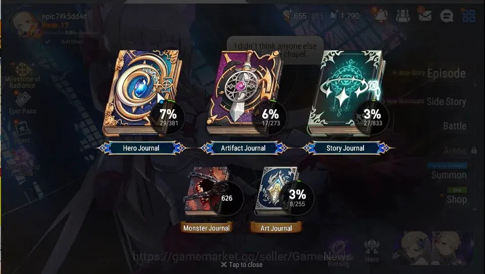 Epic Seven Accounts GLOBAL Unverif|New Era|2 ML(Rhianna&Luciella,NM Lu image 3
