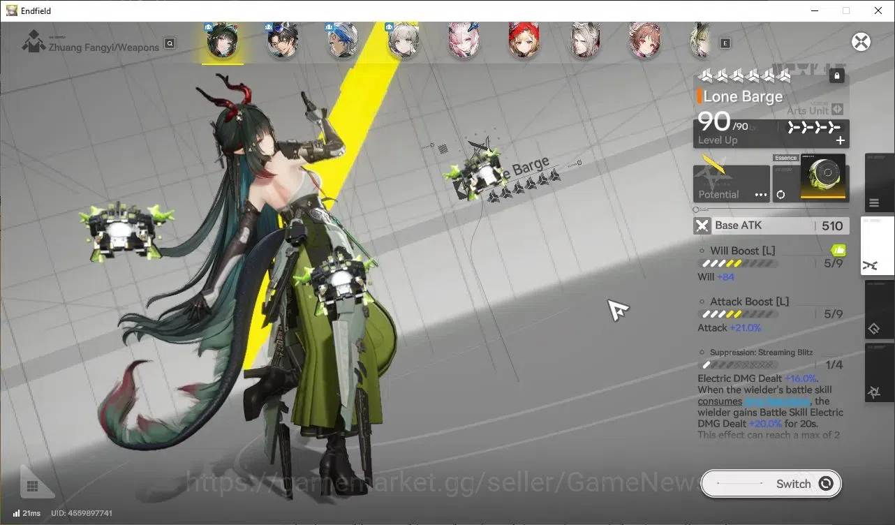 Arknights: Endfield Accounts ASIA|Lv 56|8 SSR (3 Limit)+ 11 (*6 Weapon) [Z Fang image 4